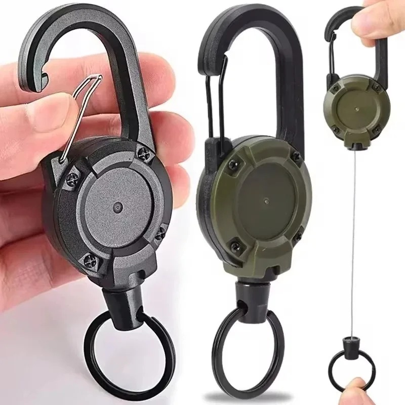 Heavy Equipment Keychain - Keychain Retractable Heavy-duty Drawstring Buckle Outdoor