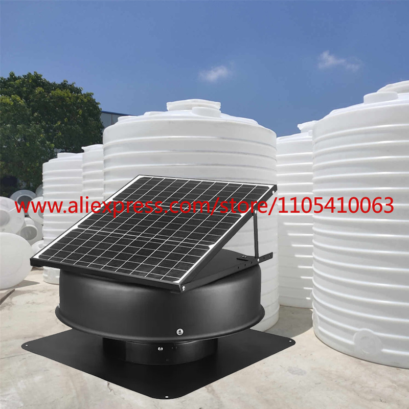 Exhaust Fan Industrial - 1Pcs 12-inch solar axial flow ventilation