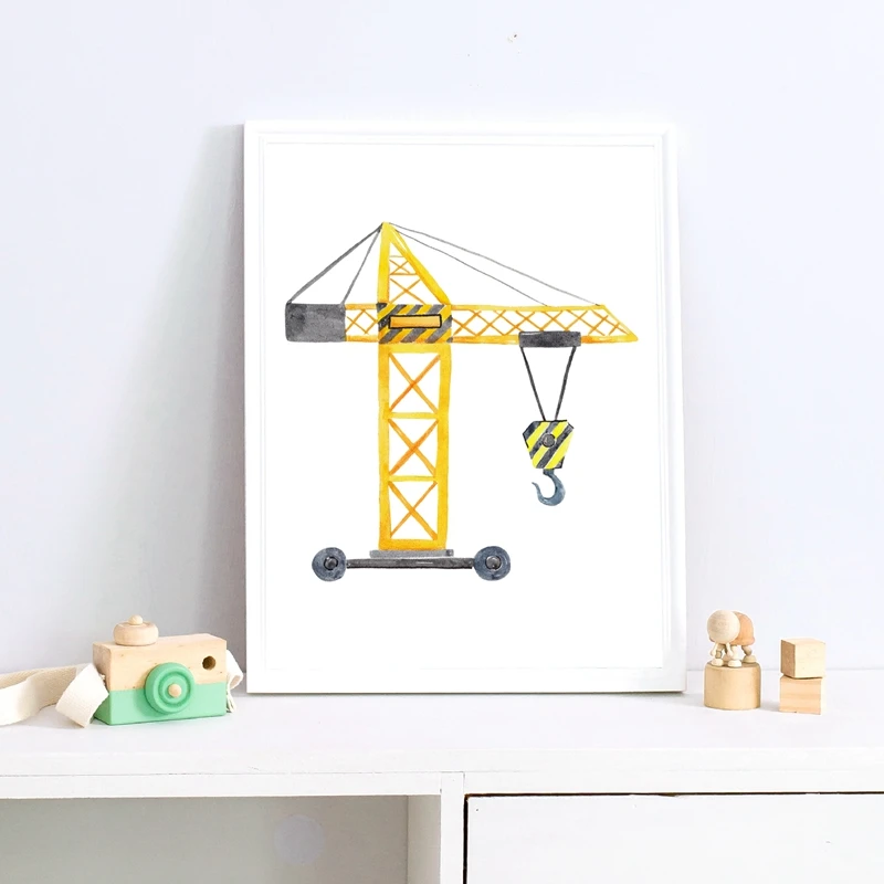 Construction Vehicles Watercol - Heavy Equipment Background ulasan dan harga