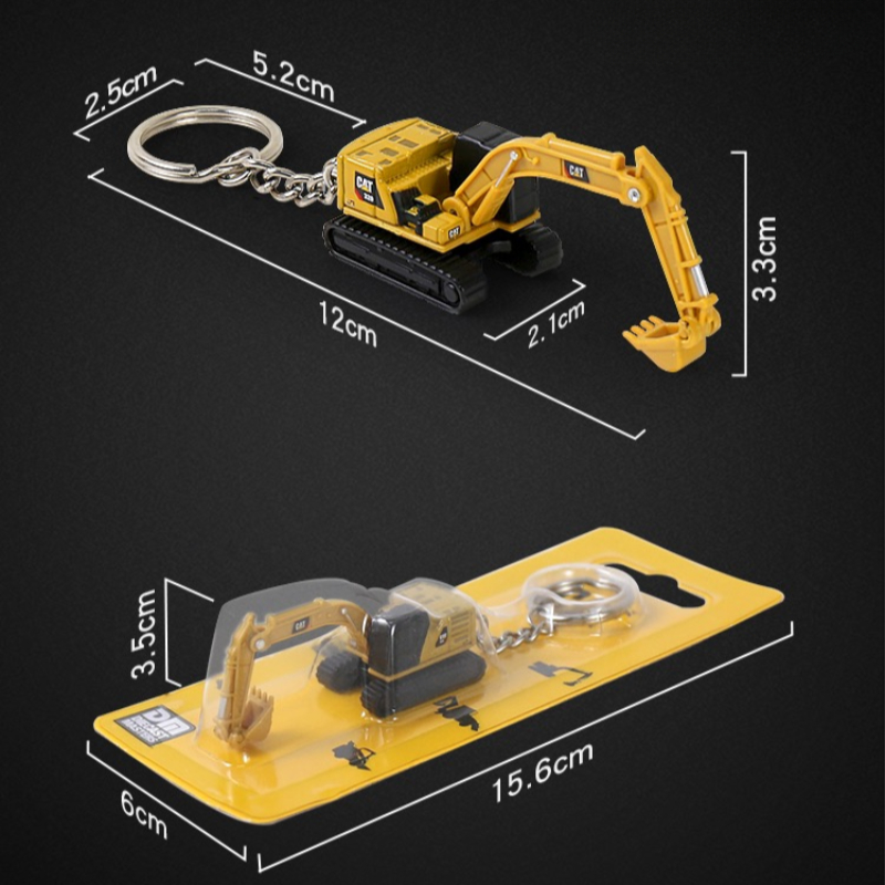 Diecast Mini Engineering Keych - Heavy Equipment Keychain ulasan dan harga