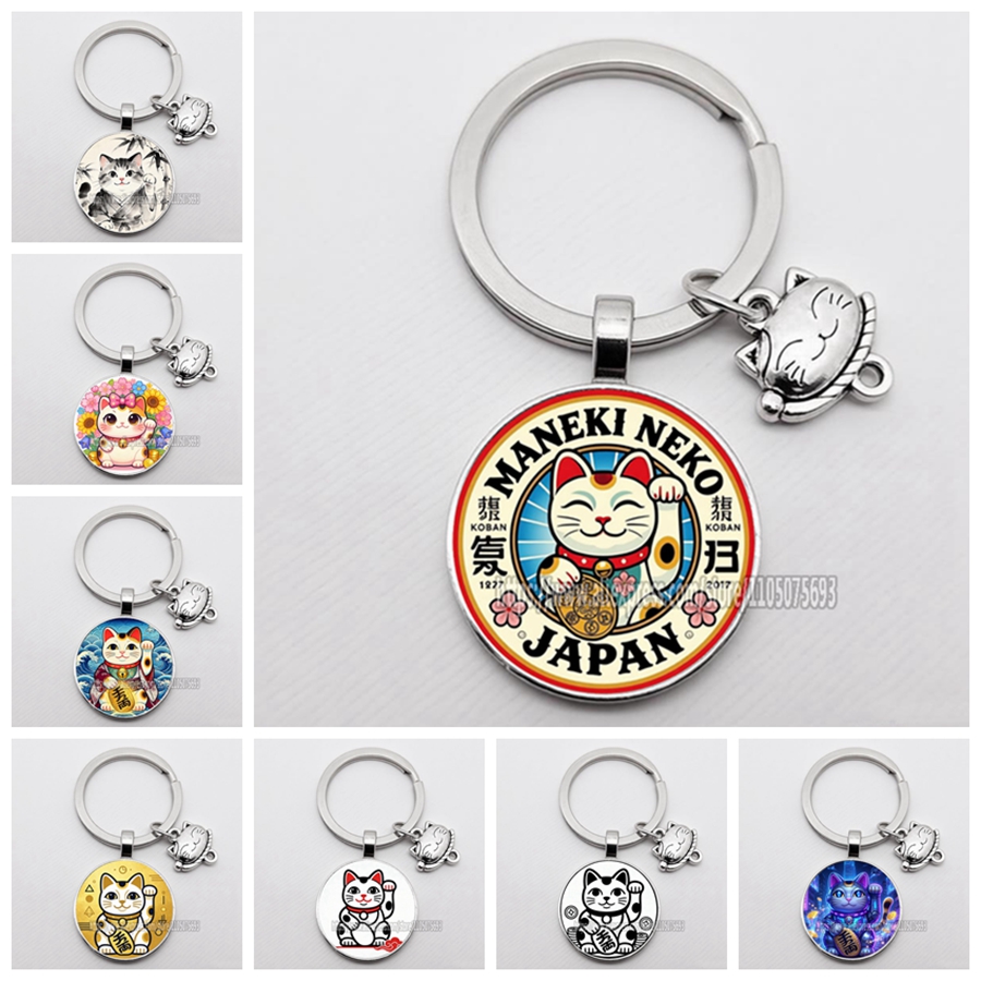 Fashion Lucky Cat Keychain Jap - Heavy Equipment Keychain ulasan dan harga