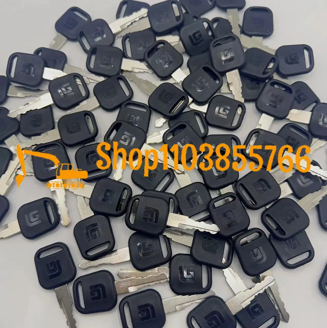 2PCS New 34B0557 Key with Bott - Heavy Equipment Keychain ulasan dan harga