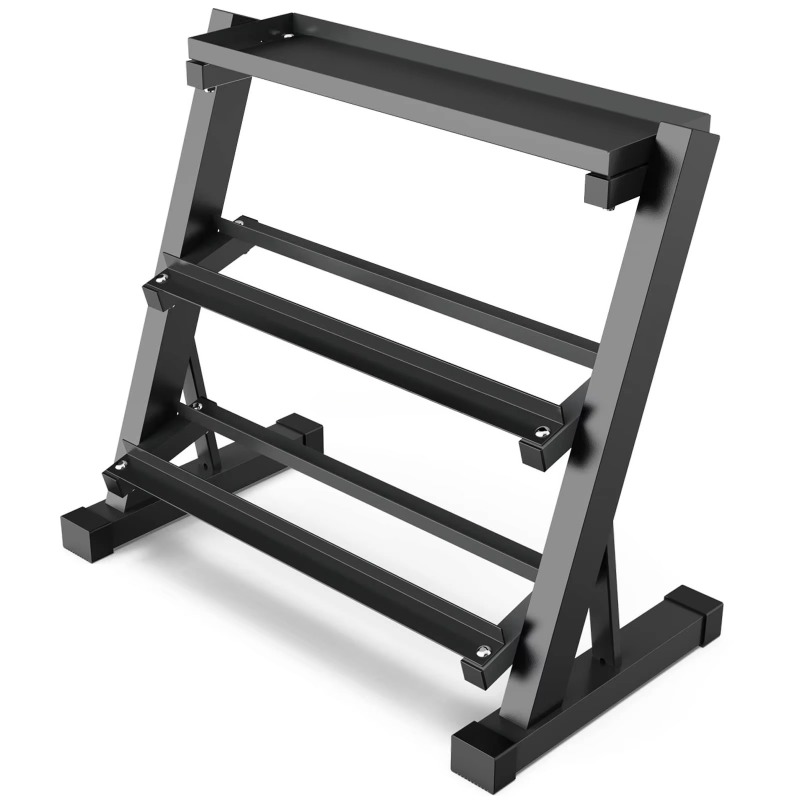 3-Tier Dumbbell Storage Rack 8 - Heavy Equipment Training ulasan dan harga