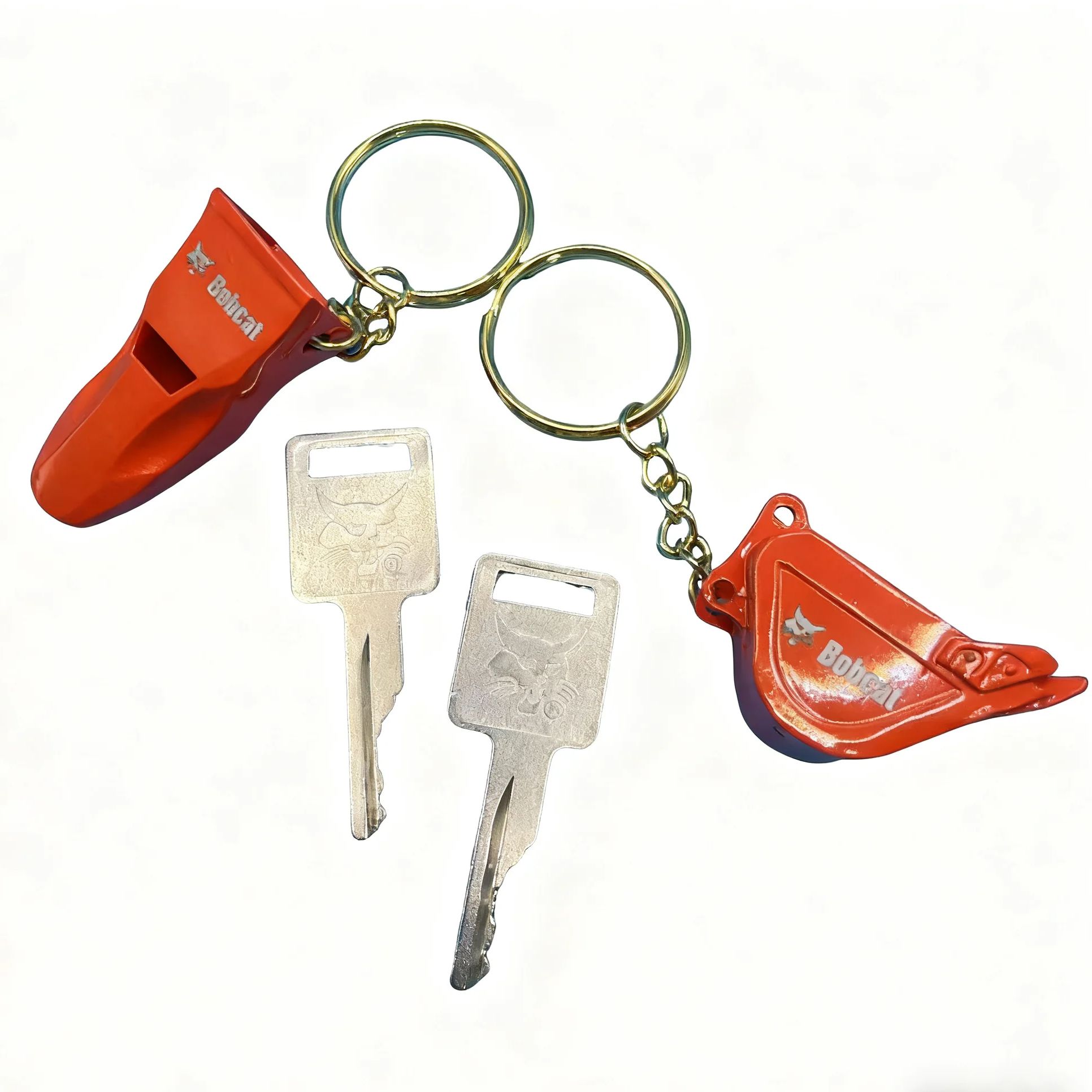 2pcs D250 Ignition Keys 669324 - Heavy Equipment Keychain ulasan dan harga